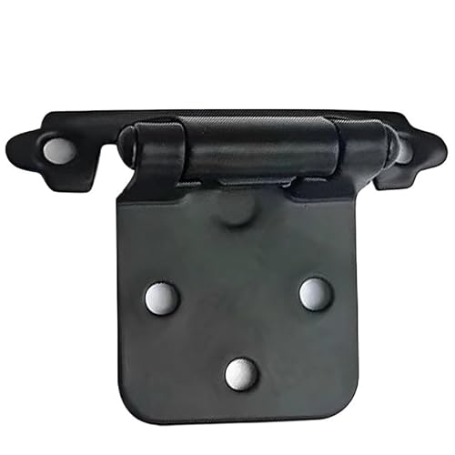 Bisagras de hierro con resorte for gabinetes, bisagras for puertas de cocina, herrajes for gabinetes de montaje superficial, bisagras de hierro aptas for gabinetes y guardarropas.(Black)