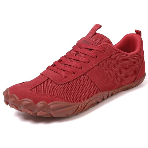 Image of UBFEN Womens Barefoot Shoes Mens Wide Toe Box Zero Drop Minimalist Sneakers | Laces Up, Lightweight, Breathable, Comfortable, Suitable for Walking, Travel, Light Hiking, Trail Running, Tennis, Daily Wear