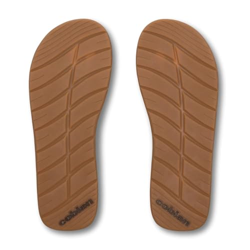 Cobian Men’s Anchor Synthetic Leather Strap Flip-Flop Sandals, Blue, 9 by Cobian - Used condition - Image 7