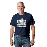 TIEEI Mens Retirement Shirts Retire T-Shirt for Grandfather Retired Teacher Tee Tops Blue