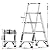 Telesladder Multi-Purpose Aluminum Extension Ladder - Lightweight Portable Space-Saving Foldable Climb for Home Office Roof & Daily Use - Strong & Durable Design
