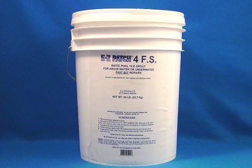 EZP-144 50 No. White Pool Tile Grout & Set - Fast Set 50 LB Each