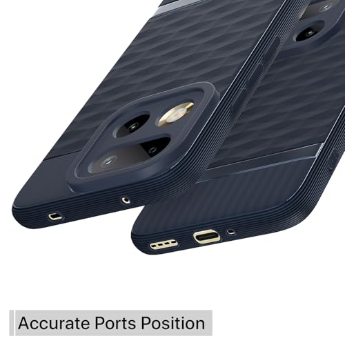 Image of Pikkme Back Cover for Realme 16 Pro 5G Camera Protection 3D Hexa Cube Design Silicone Protective Bumper Case (Blue)