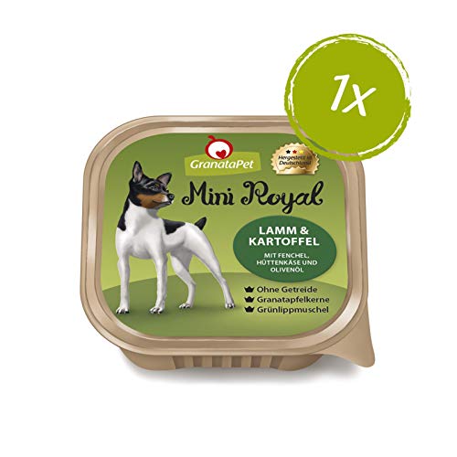 GranataPet Mini Royal Multipack, Nassfutter für Hunde im Probierpaket, Hundefutter ohne Getreide & ohne Zuckerzusatz, Alleinfuttermittel für ausgewachsene Hunde, 6 x 150 g
