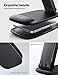 Lamicall Cell Phone Stand for Desk - [Height Adjustable] Foldable Mobile Phone Holder, Portable Stand for iPhone 17 16 15 14 13 12 11 Pro Max Plus Air, Galaxy S25, Telephone, Office Gift Accessories