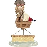 Precious Moments 172054 I'd Be Sunk Without You Jack Sparrow Bisque Porcelain Figurine Disney Showcase Pirates of The Caribbean, Multi