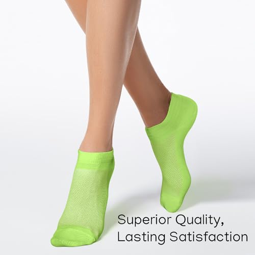 Image of Duna Ankle Socks for Womens - Ultra Thin Breathable Cotton Sport Socks - Athletic, Running, Low Cut, No Show (4 and 6 pairs)