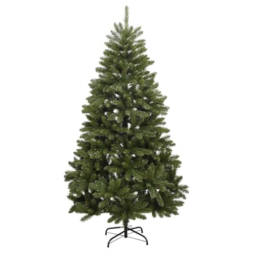 Árbol de Navidad artificial sin enredos 180 cm con 300 luces LED y bolas 6