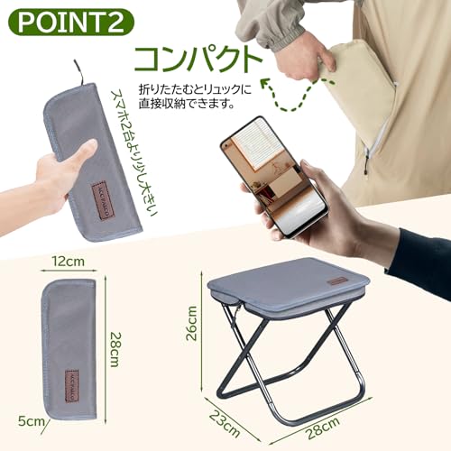 ACC PARCO 折りたたみ椅子 の商品画像 1