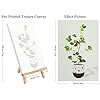 Fountor 4 Pack Framed Paint by Numbers Kit for Adults Beginners with Wooden Easel, DIY Green Plant Paint by Number Kit with Frame, Simple Plants Painting by Numbers for Home Wall Decor, 8x12 inch #2