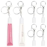 4 Packs Keychain Cap/Holder for Rhode Peptide Lip Tint and Lip Treatment (0.3 oz)| Lip Gloss Keychain for Rhode | Portable&Trendy Lip Balm Replacement Cover | Women's Fashion Accessory (NOT Lip Balm)