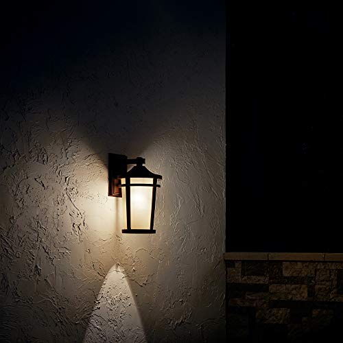 Kichler Atwood 17.75" 1 Light Outdoor Wall Light With Light Umber Mist And Brown Stone #TOP3