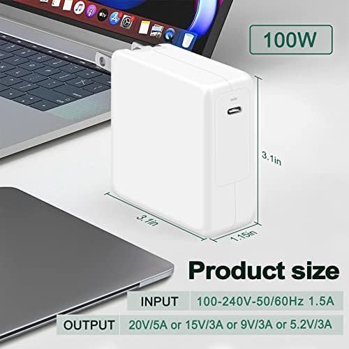 MacBook-Pro-Charger100W-USB-C-Charger-for-MacBook-Pro-16-15-14-13-Inch-MacBook-Air-Charger-USB-C-Laptop-Charger-for-Mac-Book-Pro-Air-2022-M22021202020192018-66ft-5A-USB-C-to-C-Cable
