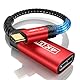 JSAUX USB C auf DisplayPort Adapter 4K@60Hz, USB C zu DisplayPort Kabel Adapter Kompatibel mit iPhone 15 Pro/15, MacBook Pro 2019 2018, Surface Book, Dell XPS, Samsung Galaxy S24 S23 S22 S21-Rot