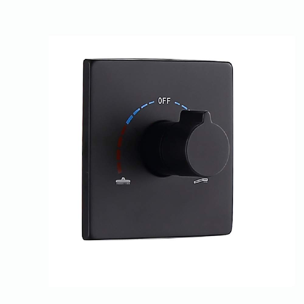 Sistema Doccia, Rubinetto per Doccia a Pioggia da Bagno da 10 Pollici Set da Parete Nero di Lusso Bagno con Doccia a Telefono, Set Doccia di Lusso