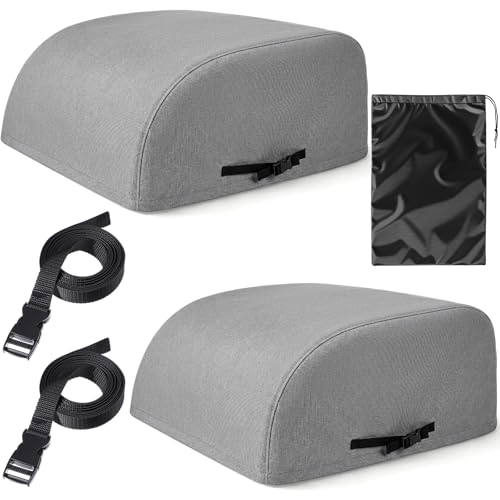 Outus 2 Pcs RV Air Conditioner Cover, 32 x 29 x 15",600D Waterproof, Grey by Outus - Used condition - US$17.81