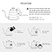Soulhand Gooseneck Kettle Temperature Control | Stove Top Gooseneck Kettle for Coffee Tea with Thermometer | 3-Layer Stainless Steel Bottom Pour Over Kettle for Electric, Induction, Gas | 40oz/1.2L