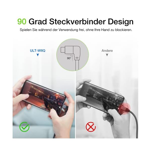 ULT-WIIQ 90 Grad USB C 3.2 Kabel – Bild 3