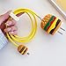 ZOSTLAND Hamburger Food 5 in 1 DIY 18W 20W Protector Data Cable USB Charger Line Earphone Wire Saver Organizer Compatible with iPhone 11 12 13 14 15 Pro Max (Hamburger)