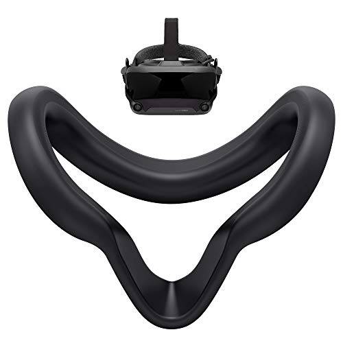 KIWI Design Ultradünne 0,8 mm VR-Silikon-Gesichtsabdeckung für Valve Index VR-Headset Schweißfestes und lichtdichtes, rutschfestes, waschbares Ersatz-Gesichtsschutzzubehör