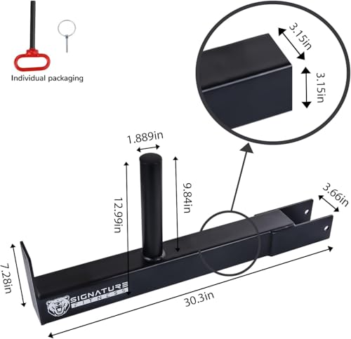 Image of Fitvids Upgraded Adjustable Jammer Arms, Lever Arms, Monolift Attachments Rated 600 LB Per Arm, Fits Racks at All Post Sizes and Hole Sizes, Pair