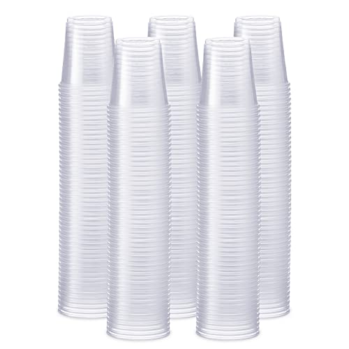 Image of GUSTO Clear Plastic Cups [3 oz - 500 Count] - Small Disposable Drinking Cups for Water, Mouthwash, Bathroom, Tasting & More - Crystal Clear, BPA-Free, Durable Polypropylene (Formerly Comfy Package)