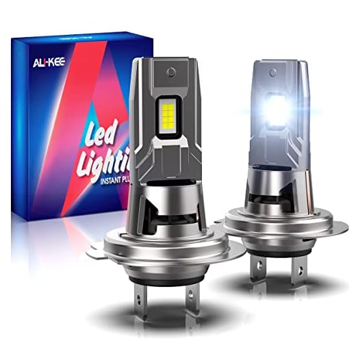 Aukee H7 LED Bulbs 50W 6000K 10000 Lumens Bright White Custom Chips Conversion Kit Replacement Fog Light