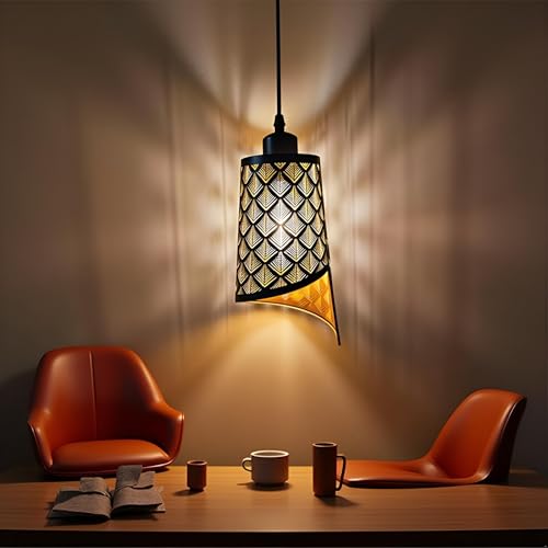 Image of Lyse Decor Hanging Lamps for Living Room, Pendant Lights for Kitchen Counter, Restaurant Lights and Bedroom Lights (with Bulb)