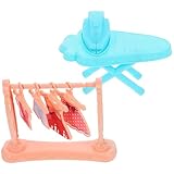 Plateau de table à repasser miniature : son design et sa finition soignée lui confèrent un aspect plus vivant et délicat, accessoire idéal pour une maison de poupée miniature