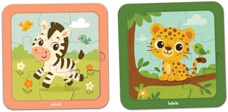 Kit com 2 Quebra Cabeças de Madeira MDF | Brinquedo Educativo | A...