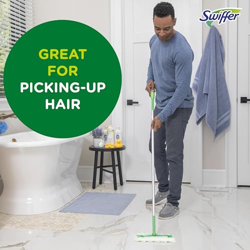 Swiffer Sweep + Mop, Dry Pads Refill, Floor Cleaner for Dirt, Dust, Hair, Cleaning Cloths for Mopping Home, Bathroom, Kitchen, Dust Mop, Floor Duster, Unscented, 52ct - image 8