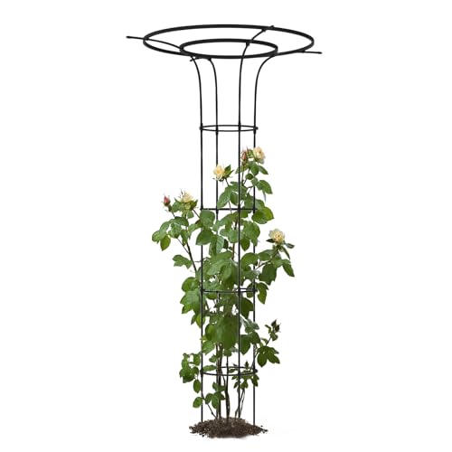 Trellume Trellis for Climbing Plants Outdoor - 69'(H), Expandable and Rust-Proof Metal Plant Support, Easy Installation, Garden Trellis for Potted Roses, Vines, Jasmine(1 Pack)