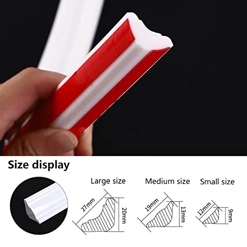 Niceminiwall 3D Schaumstoff Zierleiste - Selbstklebende Wandbordüre, Wasserdicht & Dekorativ