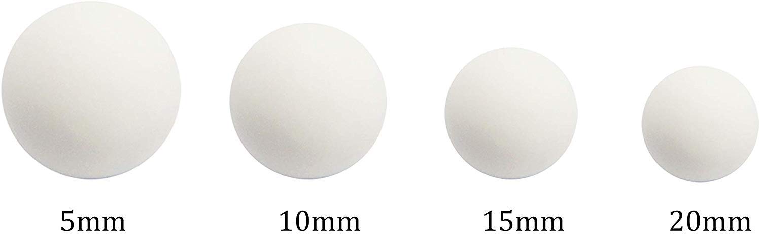 BAOSHISHAN 1KG Alumina Ceramic Grinding Balls Diameter 5/10/15/20mm Alumina Grinding Media Milling Media for Ball Mill (15mm)