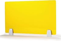 Vista 13 de Icegrey Divisor de escritorio, panel de privacidad, tablero de partición de escritorio de acrílico extraíble con clips para centros de llamadas