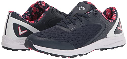 Callaway Women's Coronado V2 Sl Golf Shoe, Blue/White/Red, 8.5 #TOP6