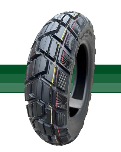 100/90-10 Schlauchloser Motorradreifen, Rutschfest und Platzsicher, Niedriger Rollwiderstand, Verschleißfest for Vorder und Hinterrad Geeignet