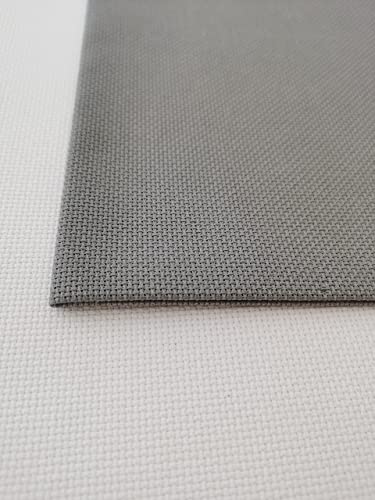 Image of KCS 4 /6 pc of 12 inch x 18 inch 18CT Counted Cotton Aida Cloth Cross Stitch Fabric (4 pc, Medium Grey)