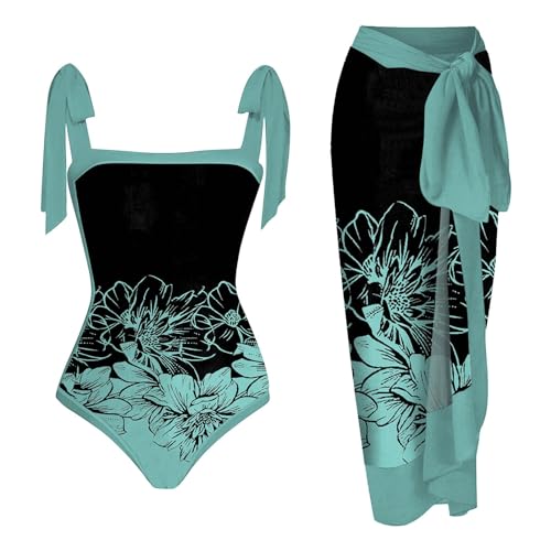 Maillot de bain 1 pièce haut de gamme gris XXL style tankini chic et son paréo
