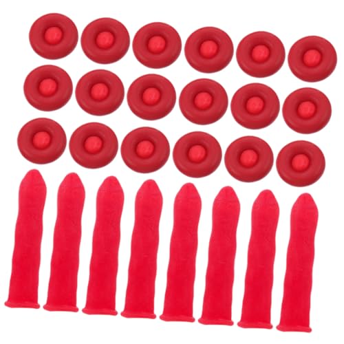 30 tapas para sellado de tubos de masilla rojas