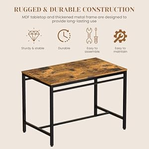 DKLGG Dining Table Set for 4 Modern Bar Table and Chairs Set, Kitchen Table with 4 PU Upholstered Backrest Stool, Counter Height Table Set for Breakfast Nook & Small Space (Autique Brown) DKLGG Dining Table Set for 4 Modern Bar Table and Chairs Set Kitchen Table with 4 PU Upholstered Backrest Stool Counter Height Table Set for Breakfast Nook Small Space Autique Brown