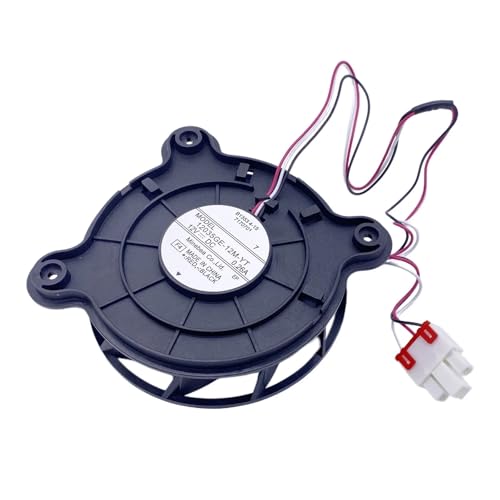 Motor de ventilador de refrigeración for refrigerador 12035GE-12M-YT, 12 V CC, 3 cables, frecuencia variable, compatible con Samsung, compatible con Haier.