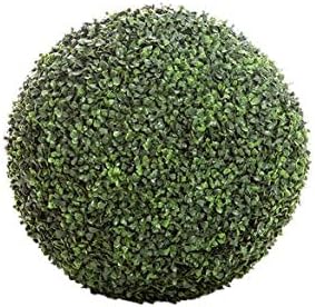 Windowbox 21 Inch Diameter,Artificial, Ornamental Boxwood Sphere, Outdoor Rated
