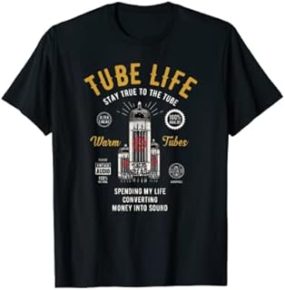 Vintage Retro Analog-Audio Vacuum Tube Guitar Bass Tube Amp T-Shirt