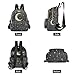 NCRJCZQL Boho Moon Quilted Backpack Purse for Women Fashion Small Backpack Shoulder Bag Travel Casual Daypack S