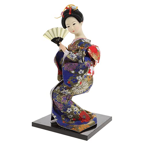 Amosfun 1 Unid Estilo Japonés Geisha Doll Kimono Decoración De Muñecas Decoración Adorno De Escritorio
