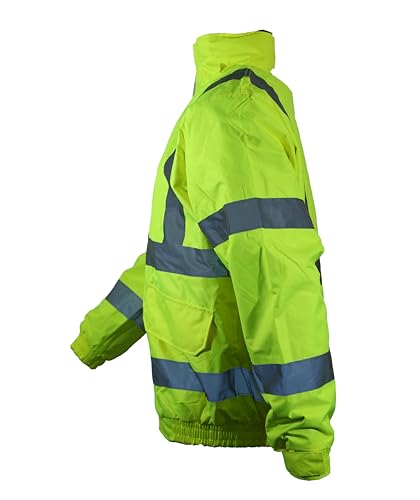 Blouson aviateur haute visibilité XXL pour travailler au chaud sous la pluie