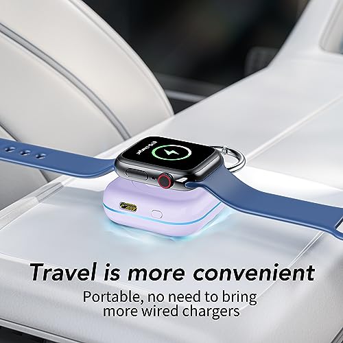 image for HUOTO Portable Travel Charger for Apple Watch Series 8,Wireless iWatch