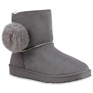 stiefelparadies Warm Gefütterte Damen Stiefel Schlupfstiefel Boots Stiefeletten Schuhe 129242 Grau Bommel 38 Flandell stiefelparadies Warm Gefütterte Damen Stiefel Schlupfstiefel Boots Stiefeletten Schuhe 129242 Grau Bommel 38 Flandell