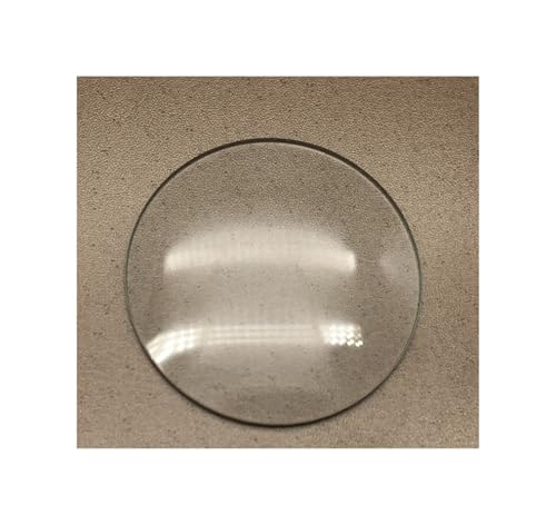 JUMELA Doble cúpula 1,2mm Borde Grueso Cristal arqueado Espejo Superficie Reloj Cristal Redondo 28mm a 37,5mm for reparación de Relojes Piezas de Repuesto 2 uds (Color : 33mm)